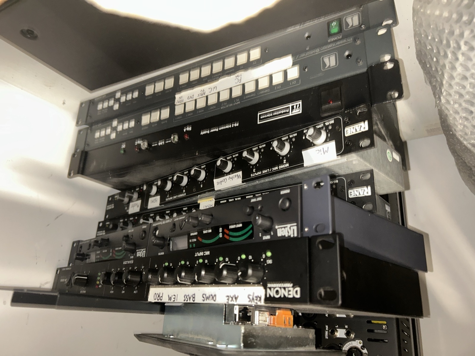 Analog audio utility and zone mixers