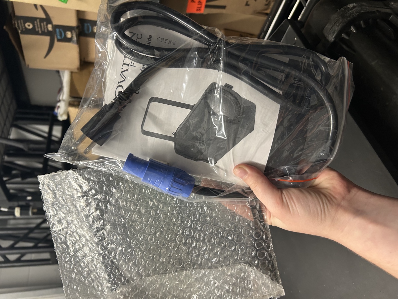 LED Fresnel Stage Lighting Fixture Manual/Power cable